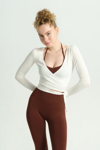 ETERNAL BLOOM EKRU BAĞLAMA BOLERO - Dossha