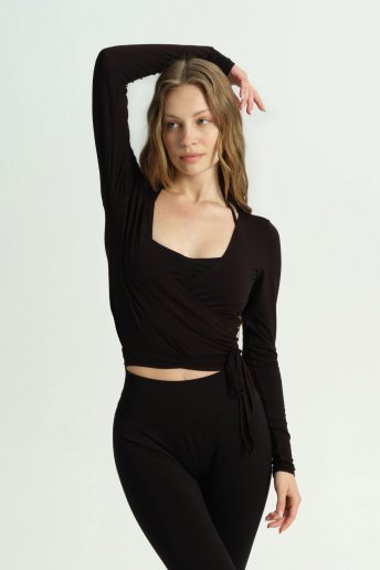 ETERNAL BLOOM SİYAH BAĞLAMA BOLERO - Dossha