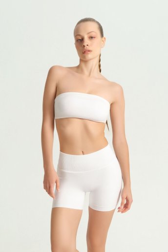 GLOW 'N FLOW BEYAZ STRAPLEZ BRA - Dossha