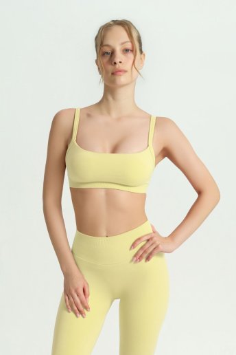 GLOW 'N FLOW BUTTER YELLOW BRA - Dossha