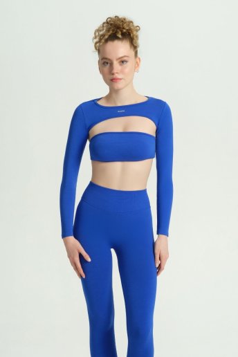 GLOW 'N FLOW SAKS MAVİ BOLERO - Dossha