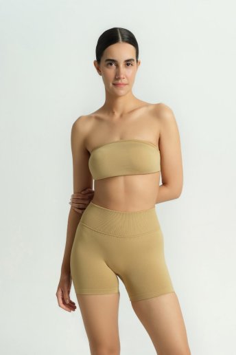 SUNBEAM AÇIK KAHVE STRAPLEZ BRA - Dossha