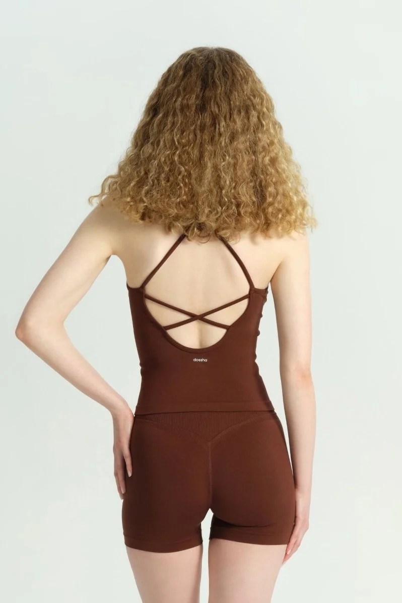 ETERNAL BLOOM KAHVERENGİ ŞORT - 2