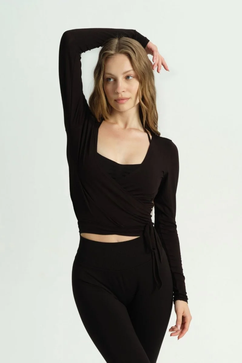 ETERNAL BLOOM SİYAH BAĞLAMA BOLERO - 1