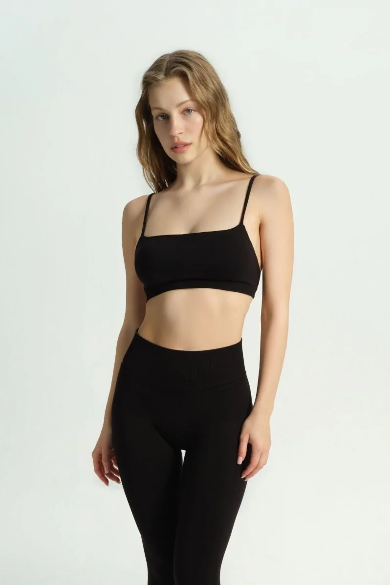 ETERNAL BLOOM SİYAH BRA - 1